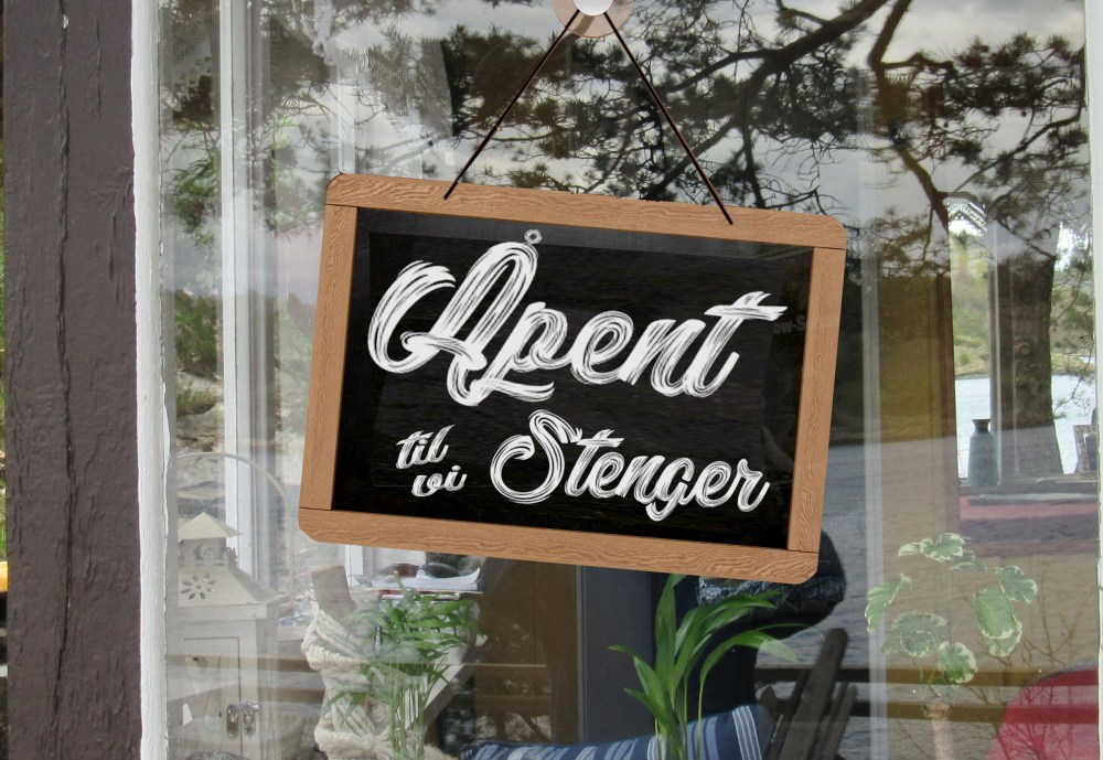 aapent til vi stenger tommetanker